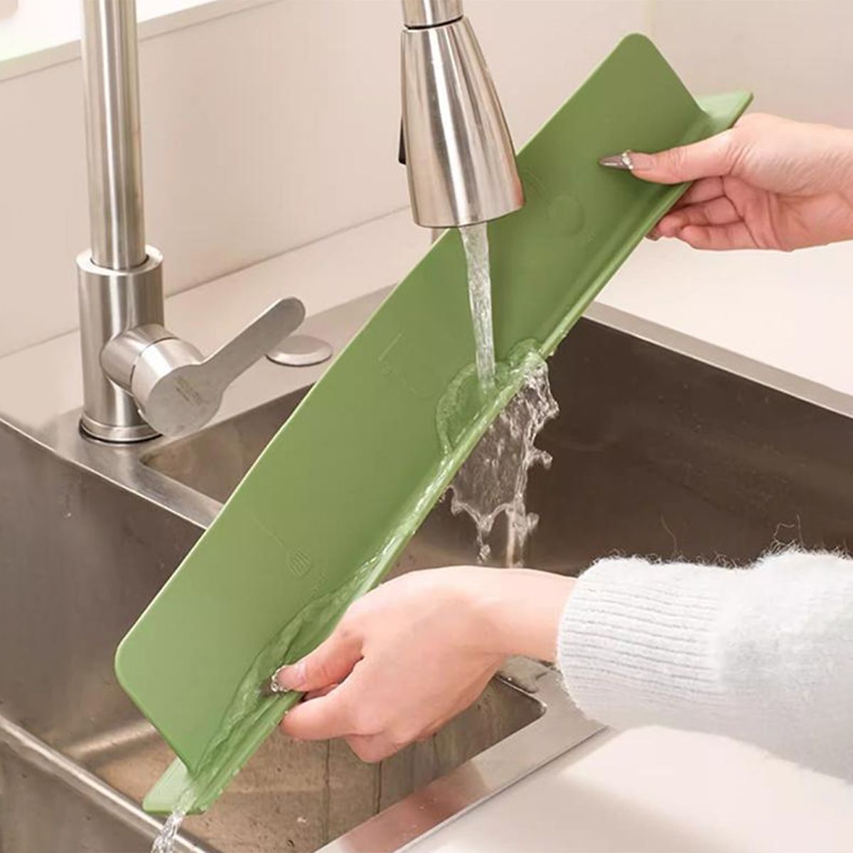Sink Splash Guard, Sink Splash Guard in Kitchen, Silicone Sink Edge Protector Splash Guards