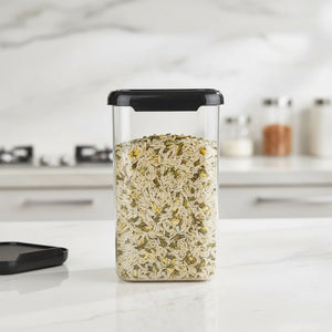 Airtight Kitchen Storage Container | BPA-Free Transparent Jar for Grains, PA-free material ensures hygiene and freshness