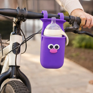 Universal Silicone Cup Holder for Stroller & Bicycle | Flexible Bottle Holder for Wheelchair, Pool Chair & Outdoor Travel