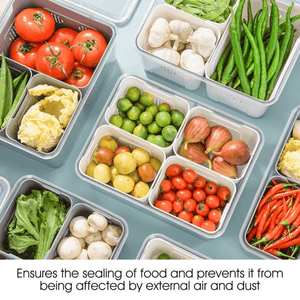 Airtight Storage Containers with 4 Compartments | Fresh, Mess-Free Food Organizer