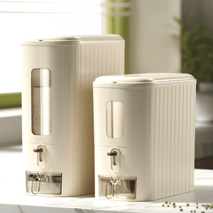Durable Airtight Rice Storage Container - 5kg/10kg Moisture-Proof Dispenser