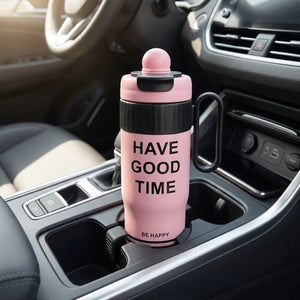 780ml Stainless Steel Insulated Water Bottle | Leakproof Flip Top Sipper with Handle | BPA-Free Sports Bottle for Gym, Office, School & Travel