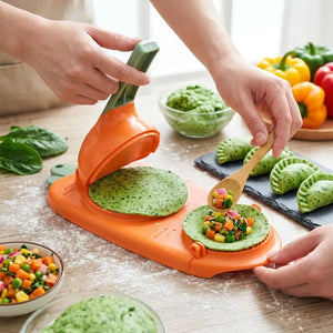 2-in-1 Dumpling Maker Machine | Momo, Gujiya & Ghughra Skin Press Mould | Dough Press Kitchen Tool