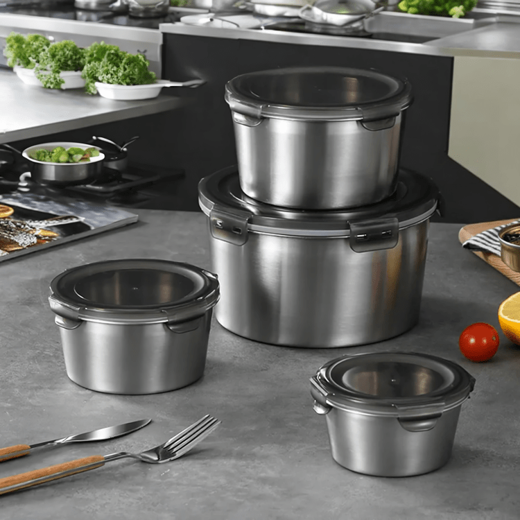 Premium Stainless Steel Food Storage Container | Eco-Friendly & Durable Kitchen Essential