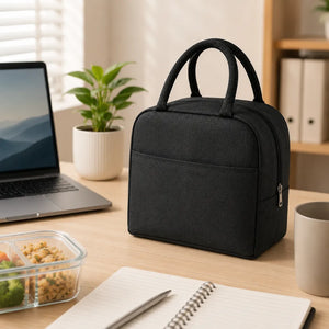 Portable Insulated Lunch Bag | Waterproof Thermal Cooler Tote with Aluminum Foil Lining | Bento Food Storage Bag for Office, School, Travel & Picnic