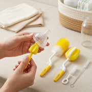 5PCS Baby Bottle Cleaning Brush Set | Bottle, Nipple, Straw & Sponge Cleaner Kit