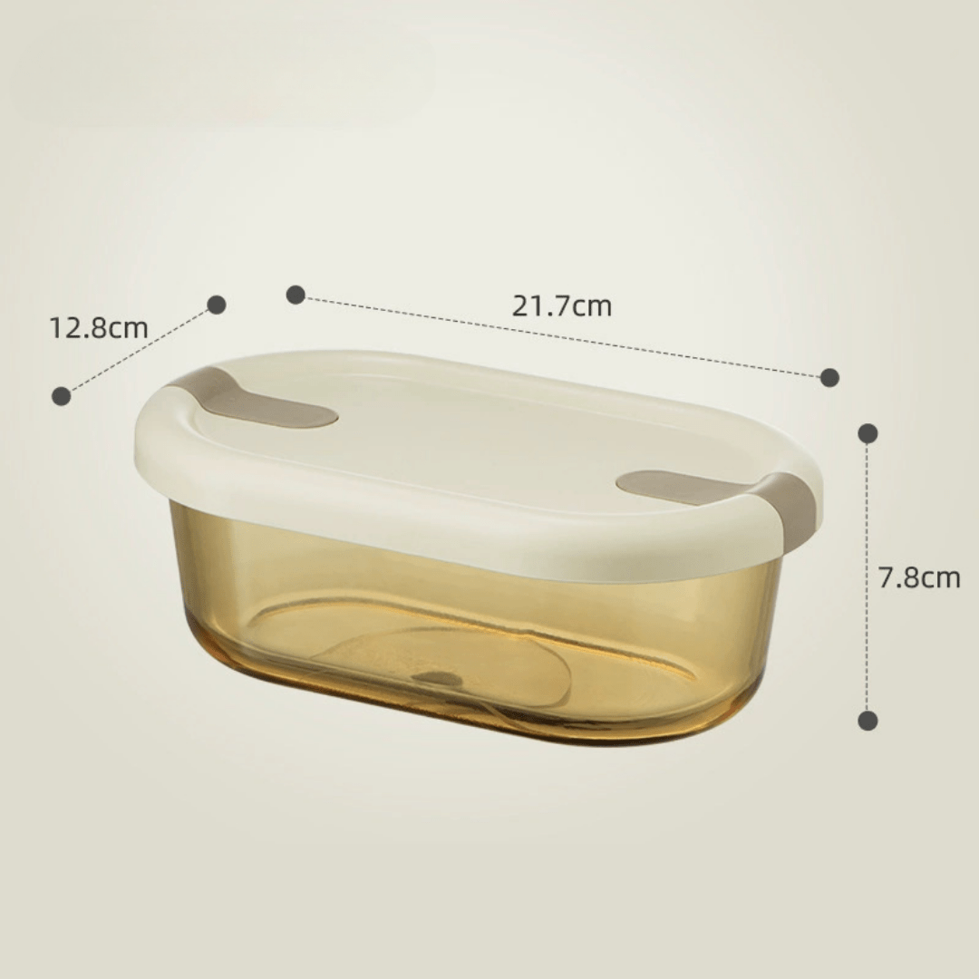 750ml Glass Lunch Box with Sealed Compartments | Microwave-Safe Meal Prep Container
