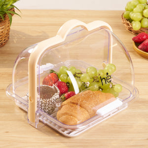 Fresh Keeper Acrylic Food Organizer | Drain Tray Vegetable Fruit Storage Container