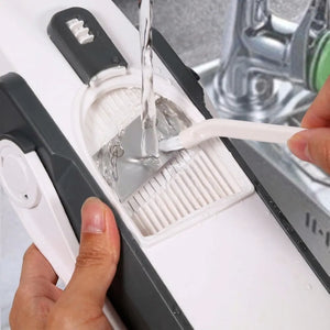 5-in-1 Adjustable Mandoline Vegetable Cutter | Stainless Steel Slicer, Chopper, Grater & French Fries Cutter with Container