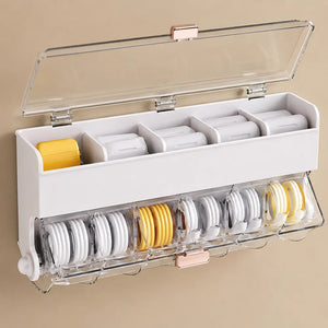 Clear Wall-Mounted Bathroom Organizer | Dustproof Sock & Underwear Storage Box | Large Capacity Transparent Storage Container