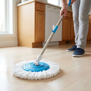 Professional Spin Mop with Telescopic Handle | Adjustable Microfiber Floor Cleaning Mop for Tiles, Wood, Marble & Wall Dusting