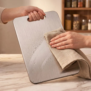 Stainless Steel Chopping Board | Heavy-Duty Food Grade Metal Cutting Board | Rustproof Multipurpose Kitchen Cutting Plate