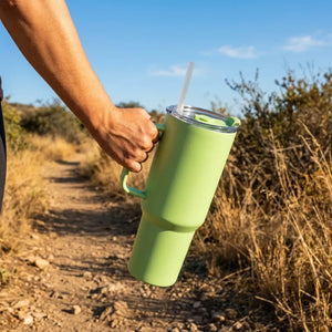 1800ml Large Plastic Tumbler with Handle, Lid & Straw | BPA-Free Travel Mug Water Bottle for Gym, Office, Home & Outdoor
