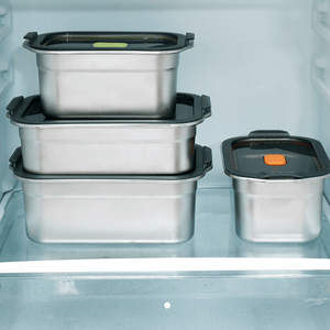 Multifunctional Vacuum-Sealed Stainless Steel Food Storage Container | Airtight & Oven Safe