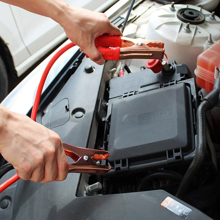 Heavy Duty Auto Jumper Cables | Emergency Battery Booster Clamps