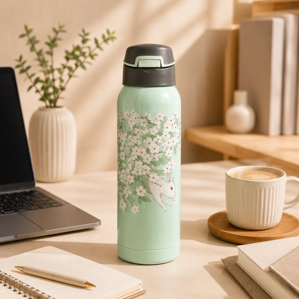 500ML Double Wall Vacuum Insulated Stainless Steel Sports Bottle | Hot & Cold Water Flask | Leakproof Travel Bottle