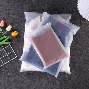 Transparent Travel Storage Bags Set of 5 | Airtight Zipper Pouches for Clothes, Toiletries & Multipurpose Packing Organizer