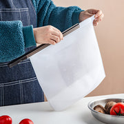 Reusable Silicone Food Storage Bags - Airtight, Microwave & Freezer Safe, BPA-Free Food Grade Containers