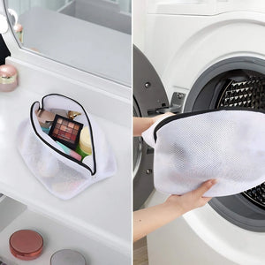 Shoe Washing Bag for Washing Machine | Durable Mesh Laundry Bag for Safe Shoe Cleaning (White)