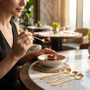 4-Piece Flower Coffee Spoon Set | Stainless Steel Dessert, Tea & Ice Cream Spoons, Elegant Floral Tableware