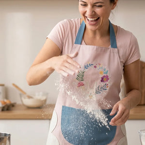 Waterproof Kitchen Apron for Women with Built-In Towel & Front Pocket | Comfortable Cooking Apron for Home & Chef Use