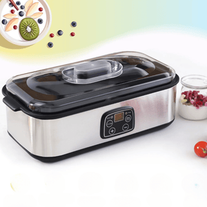 Multifunctional Stainless Steel Digital Yogurt Maker with 8 Cups | Fresh Homemade Yogurt Made Easy
