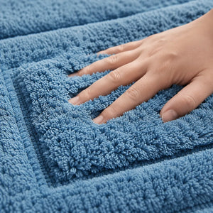 Anti-Skid Tufted Cotton Floor Mat 40×60cm | Soft Plush Bath & Living Room Rug | Absorbent Non-Slip Floor Mat
