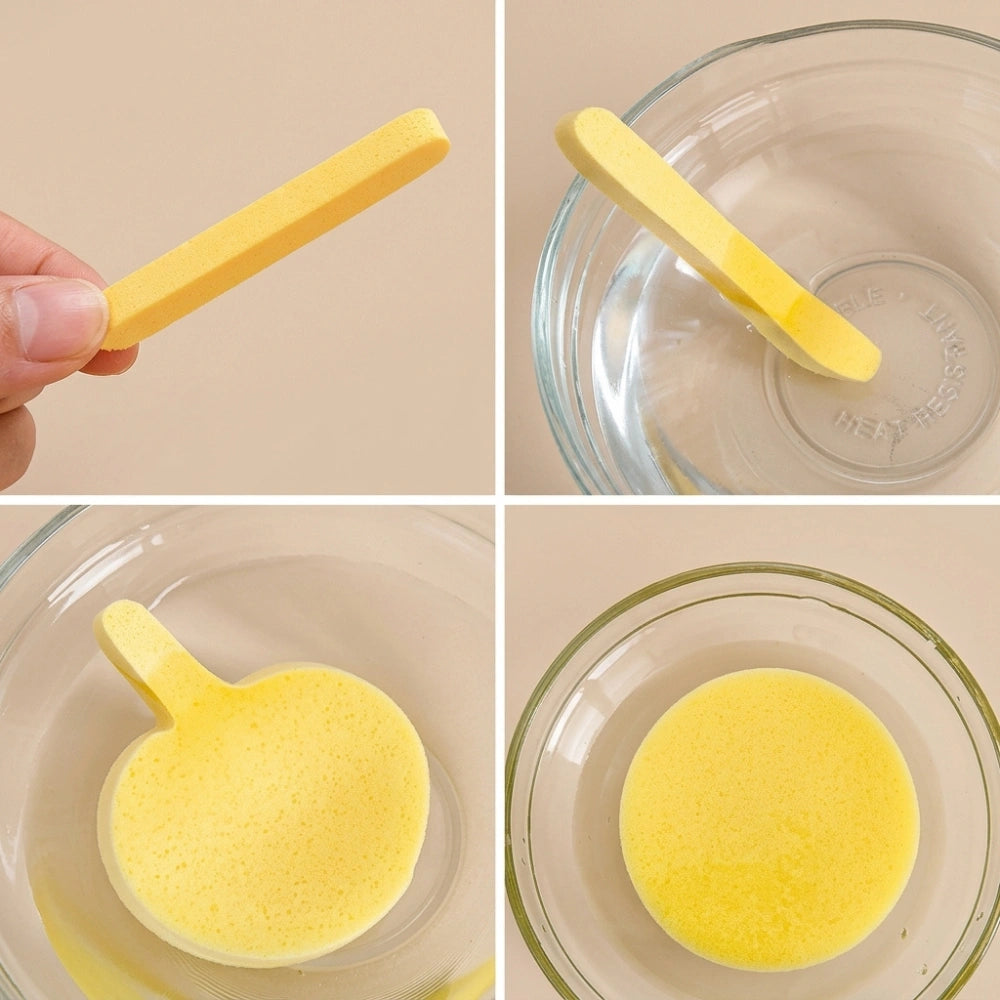 12-Piece Compressed Facial Cleansing Sponge Set | Soft Makeup Remover & Face Wash Sponges for Deep Facial Cleaning, Reusable Beauty Care Puff