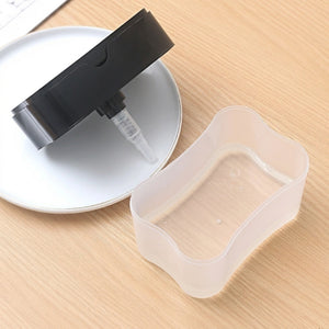 2 in 1 Kitchen Soap Dispenser with Sponge Holder | Liquid Dishwashing Pump for Sink & Bathroom Use