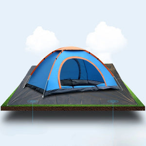 4 Person capacity Waterproof Camping Tent | Portable Foldable Dome Shelter for Outdoor Picnic, Hiking, Trekking & Family Camping