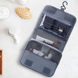 Hanging Toiletry & Makeup Organizer Bag | Portable Cosmetic Storage Pouch for Travel, Bathroom & Daily Use