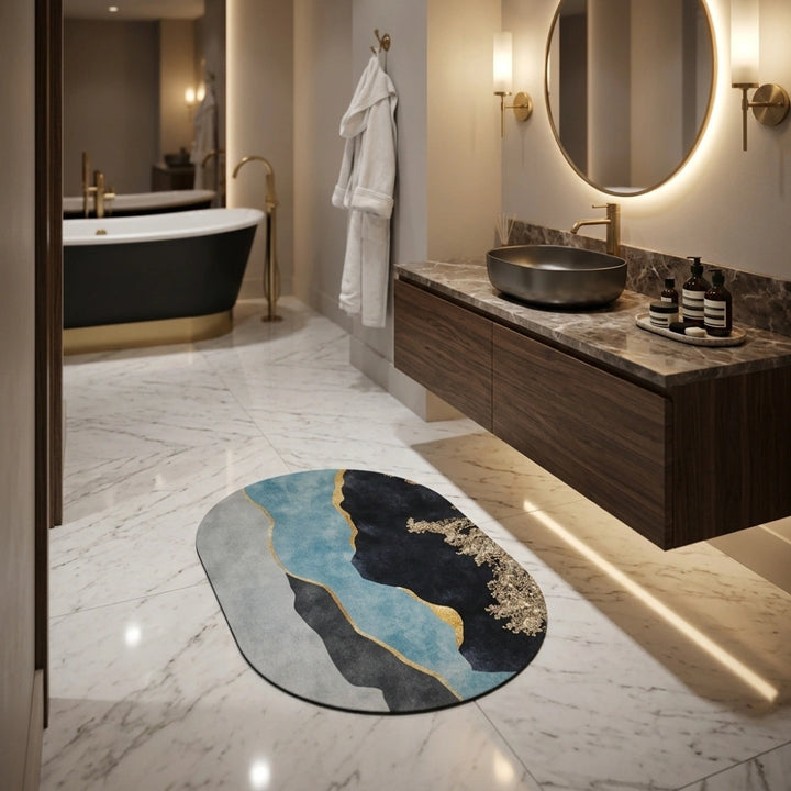 Premium Non-Slip Quick-Dry Bath Mat | Ultra-Absorbent, Machine-Washable Bathroom Rug