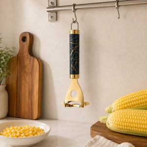Stainless Steel Corn Peeler with Ultra Sharp Blades | Corn Kernel Remover, Cob Stripper & Corn Cutter Tool | Ergonomic Handle