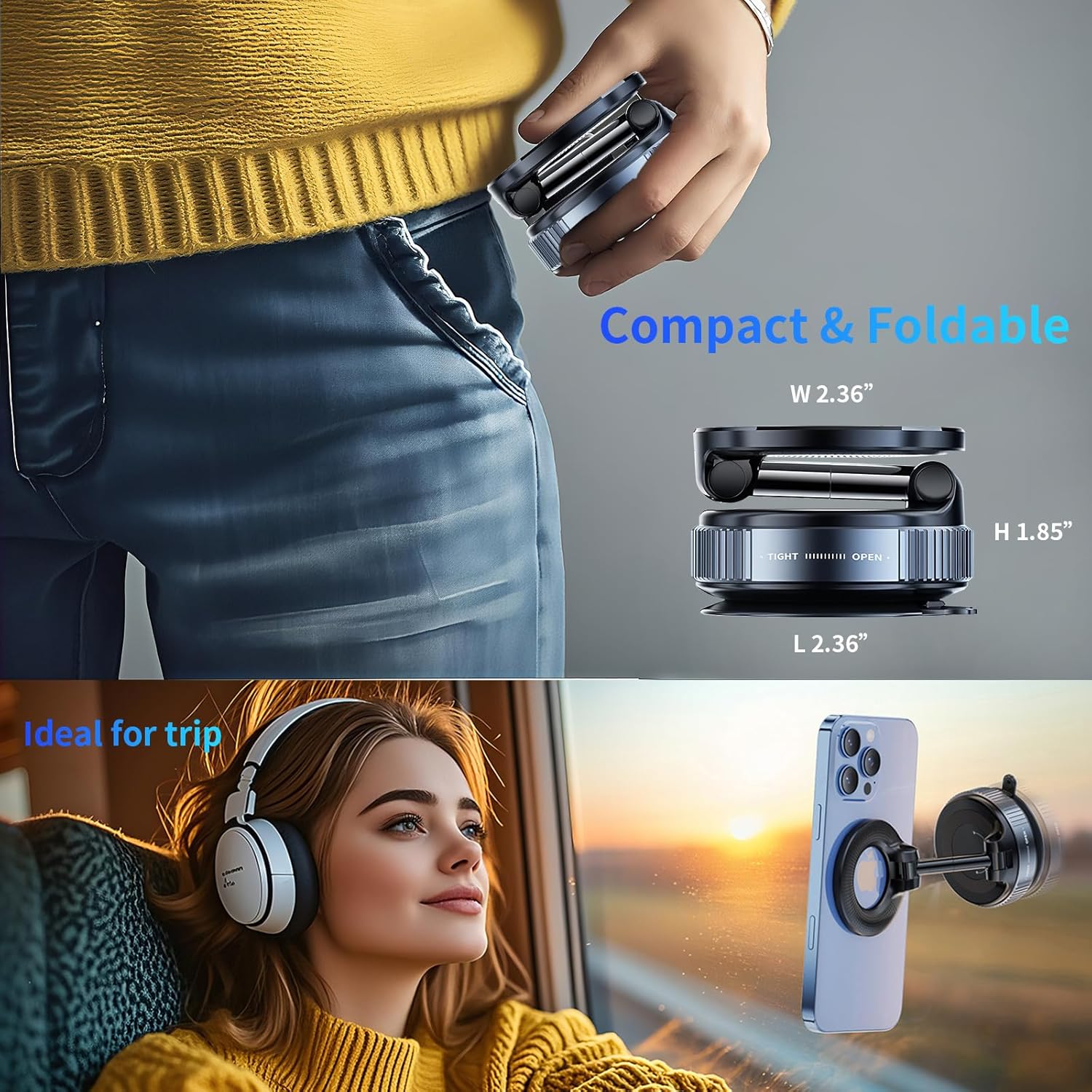 Housious-Vacuum Magnetic Car Phone Holder