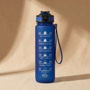 HydraTrack 1000ml Motivational Water Bottle – BPA Free, Leakproof & Unbreakable | Time Marker, Straw, Sipper, Carry Strap & Stickers | Sports Water Bottle for Gym, Office, Travel & Outdoor Activities
