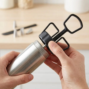 Stainless Steel Icing Gun Cake Decorating Kit | Pastry Syringe with Nozzles & Reusable Piping Bags for Cakes & Cupcakes