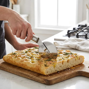 Stainless Steel Pizza Cutter Wheel | Sharp Pizza Slicer with Ergonomic Handle for Pizza, Cake, Pastry & Flatbread