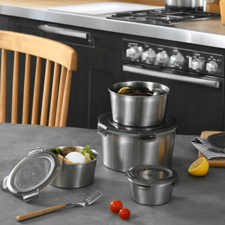 Premium Stainless Steel Food Storage Container | Eco-Friendly & Durable Kitchen Essential