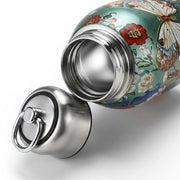 300ml Butterfly Print Stainless Steel Vacuum Insulated Water Bottle | Double Wall Hot & Cold Thermos Flask | Premium Mini Handy Bottle