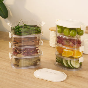 Multilayer Vacuum Seasoning Storage Box | Stackable & Airtight Spice Organizer