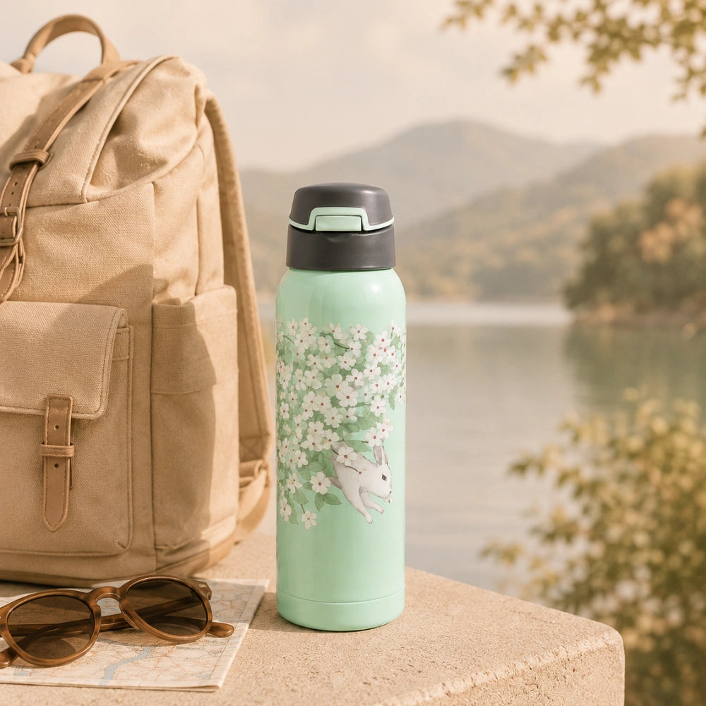 500ML Double Wall Vacuum Insulated Stainless Steel Sports Bottle | Hot & Cold Water Flask | Leakproof Travel Bottle