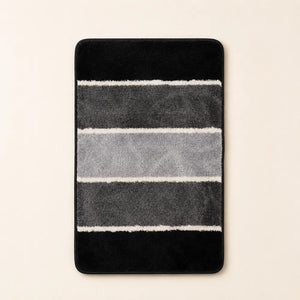 Anti-Skid Water Absorbent Door Mat 60x40 cm | Soft Microfiber Entrance Floor Mat for Bathroom, Living Room, Kitchen & Office | Dark Grey