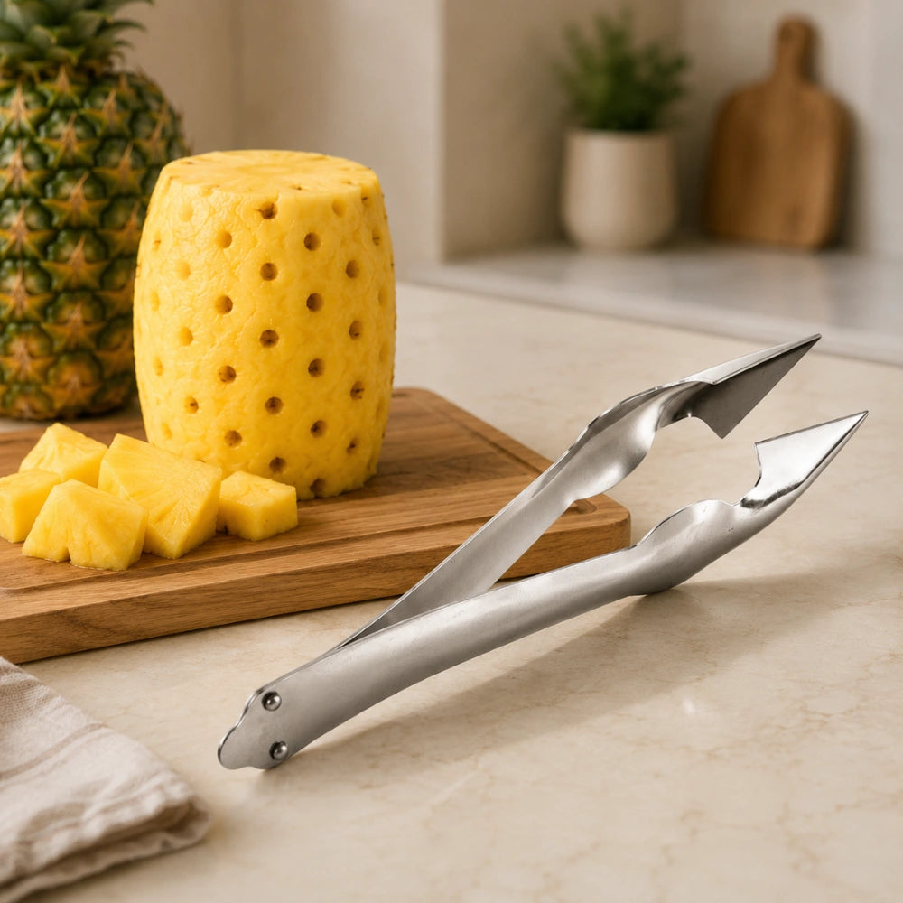 Stainless Steel Pineapple Eye Remover Tool | Pineapple Eye Peeler & Corer | Fruit Peeling Kitchen Tool for Quick & Easy Pineapple Preparation