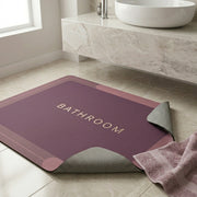 Luxury Anti-Slip Bathroom Floor Mat | Soft Absorbent Quick Dry Bath Rug | Waterproof Washroom Entrance Carpet