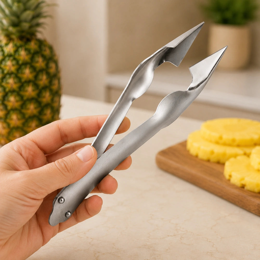 Stainless Steel Pineapple Eye Remover Tool | Pineapple Eye Peeler & Corer | Fruit Peeling Kitchen Tool for Quick & Easy Pineapple Preparation