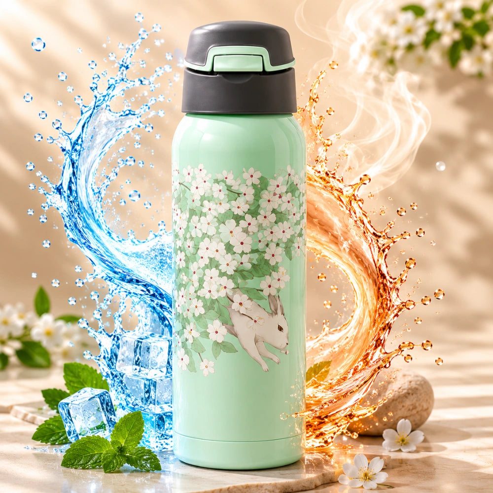 500ML Double Wall Vacuum Insulated Stainless Steel Sports Bottle | Hot & Cold Water Flask | Leakproof Travel Bottle