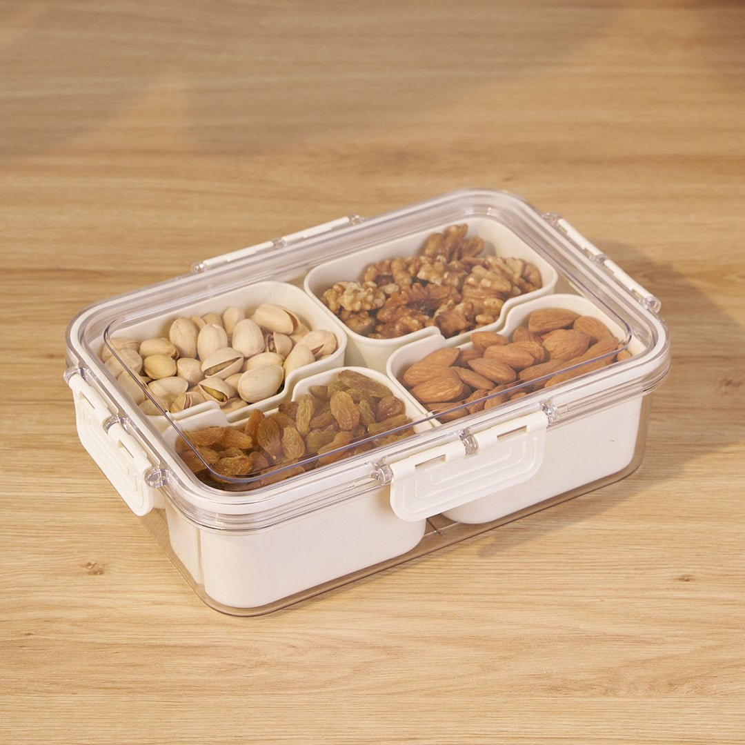 Multi-Compartment Food Storage Box | Organized Airtight Meal Prep & Pantry Solution