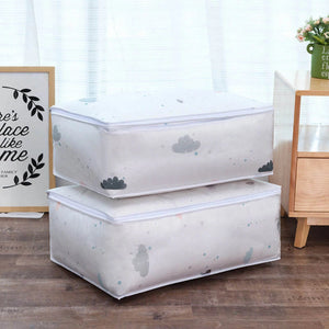 Large Under Bed Blanket Storage Bag | Foldable Waterproof Organizer for Quilts & Clothes, Dustproof & Moisture-Proof Storage Solution