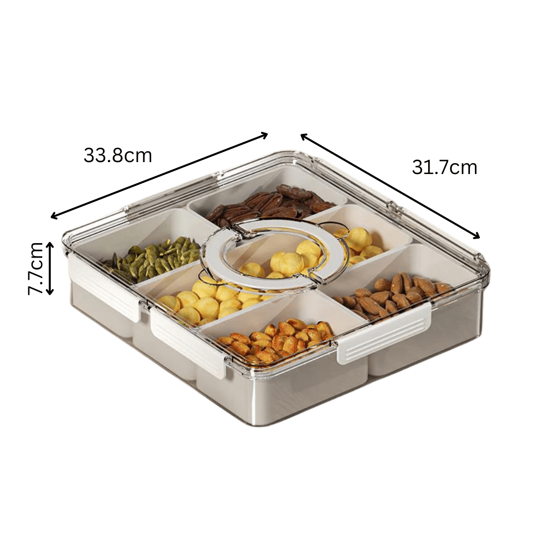 Multi-Compartment Dry Fruit Box | Organize & Store Premium Nuts, Seeds & Dried Fruits