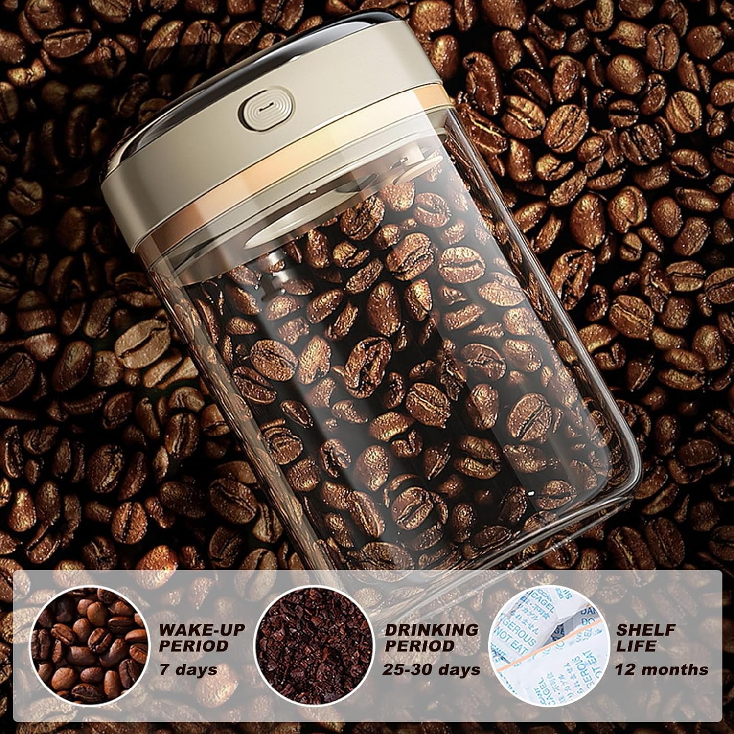 Airtight Borosilicate Glass Storage Jar | Multi-Purpose Pantry & Spice Organizer